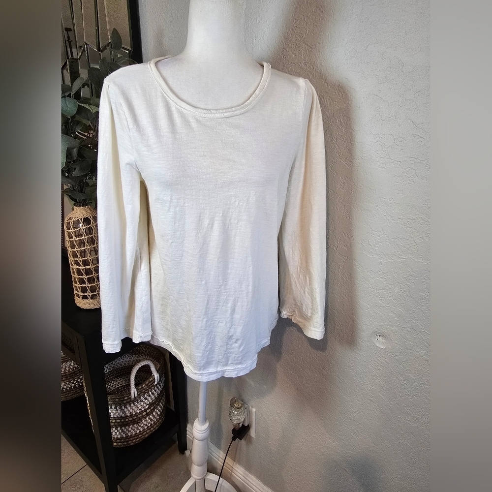Anthropologie Pilcro Women's Sweater Cream Oversized Trendy Textured Knit XS